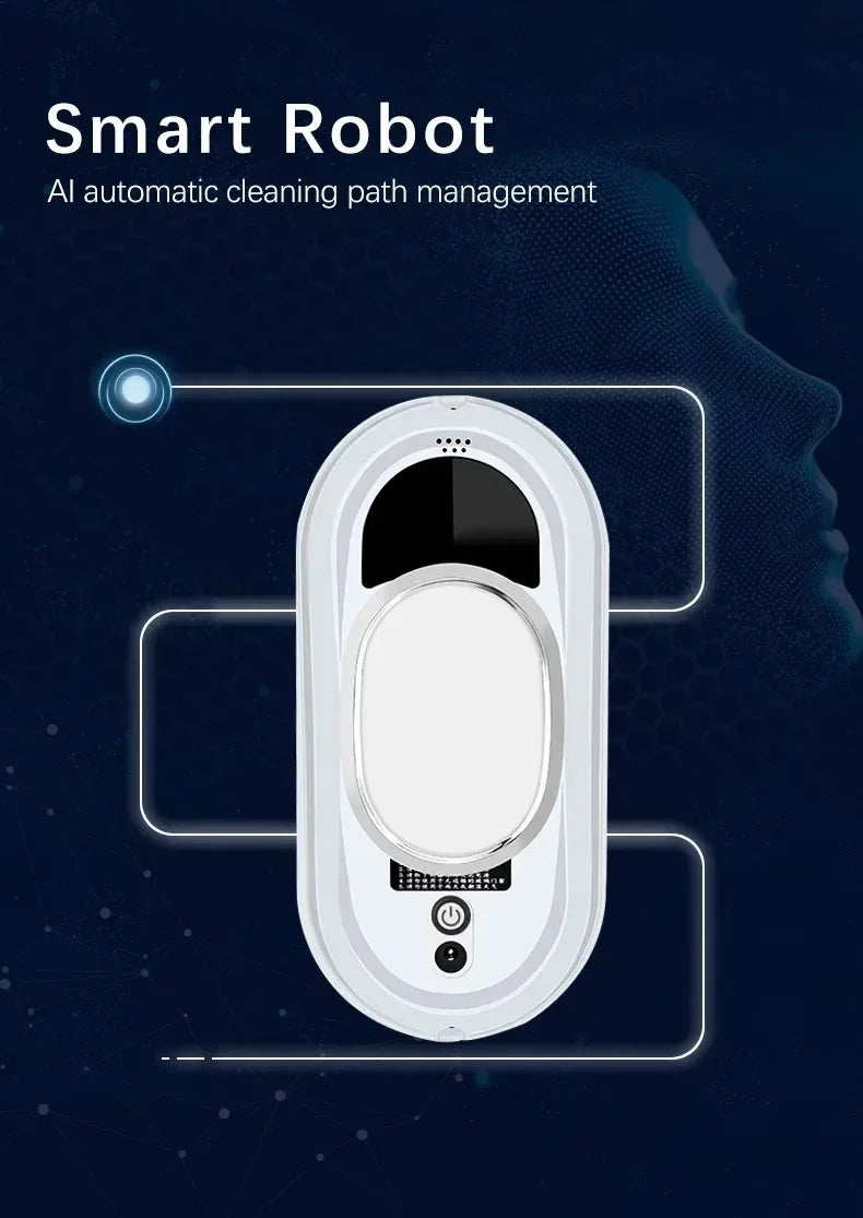 Robot nettoyeur de vitres automatique 100-240 V, prix EU, nettoyage intelligent pour la maison