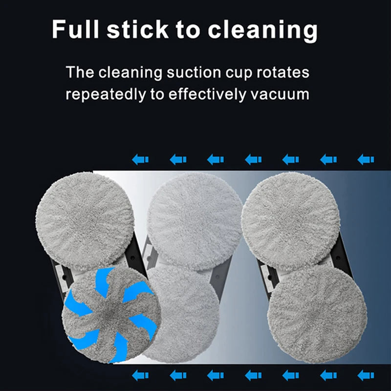 Robot nettoyeur de vitres Purerobo W-R4S : aspirateur robot ultra-fin à haute puissance d'aspiration pour le nettoyage des vitres de la maison