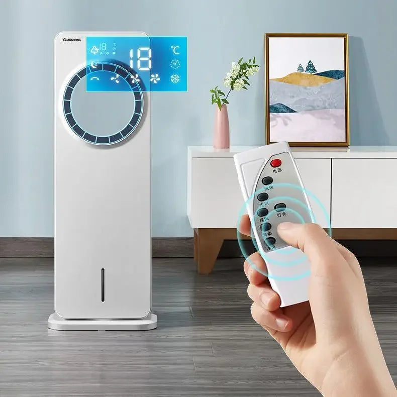 Climatiseur mobile HAOYUNMA monofroid, télécommande, réservoir 4 L, armoire verticale