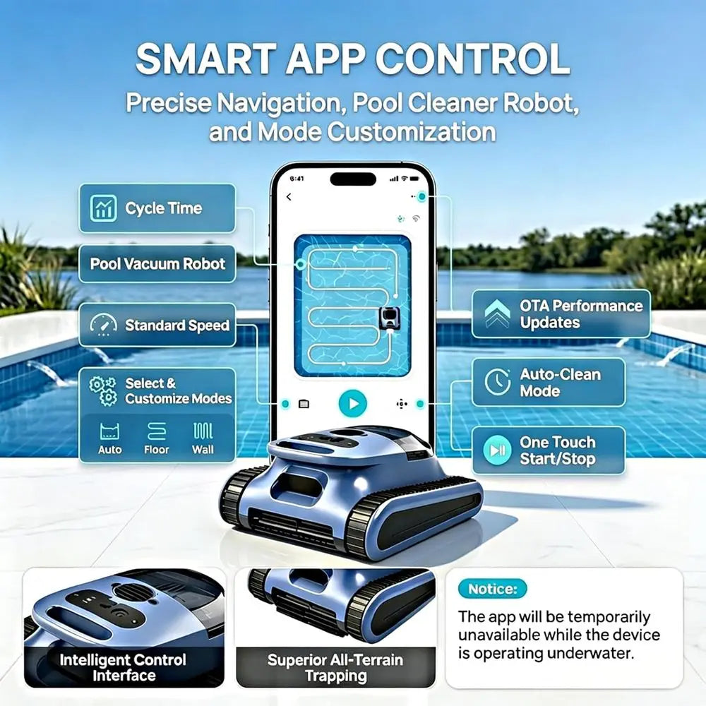 Robot aspirateur de piscine rechargeable