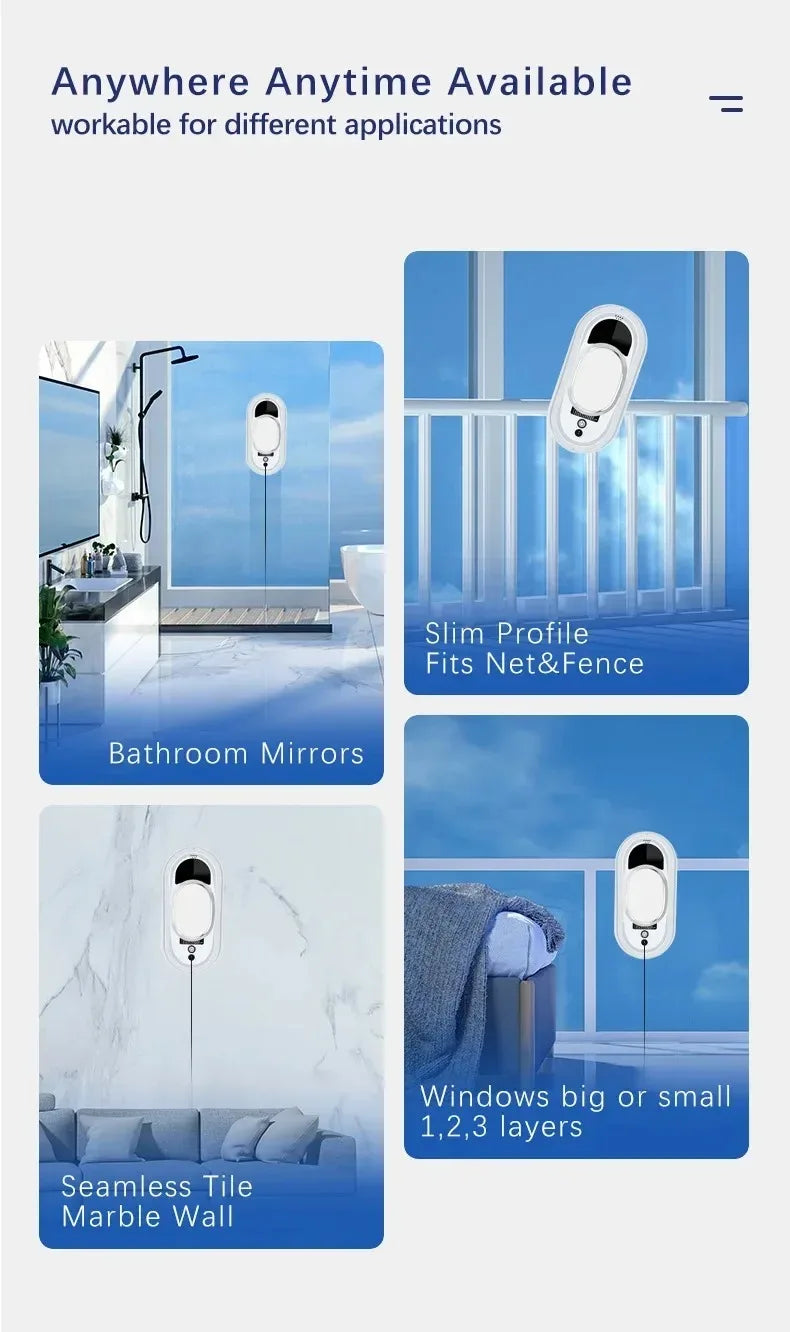 Robot nettoyeur de vitres intelligent 100-240 V, prix EU, nettoyage automatique maison
