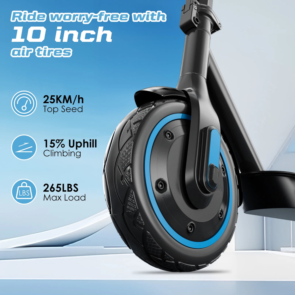 Trottinette électrique HiQiS V10 pliable, batterie 36 V 10,5 Ah, vitesse 40 km/h, autonomie 40-60 km
