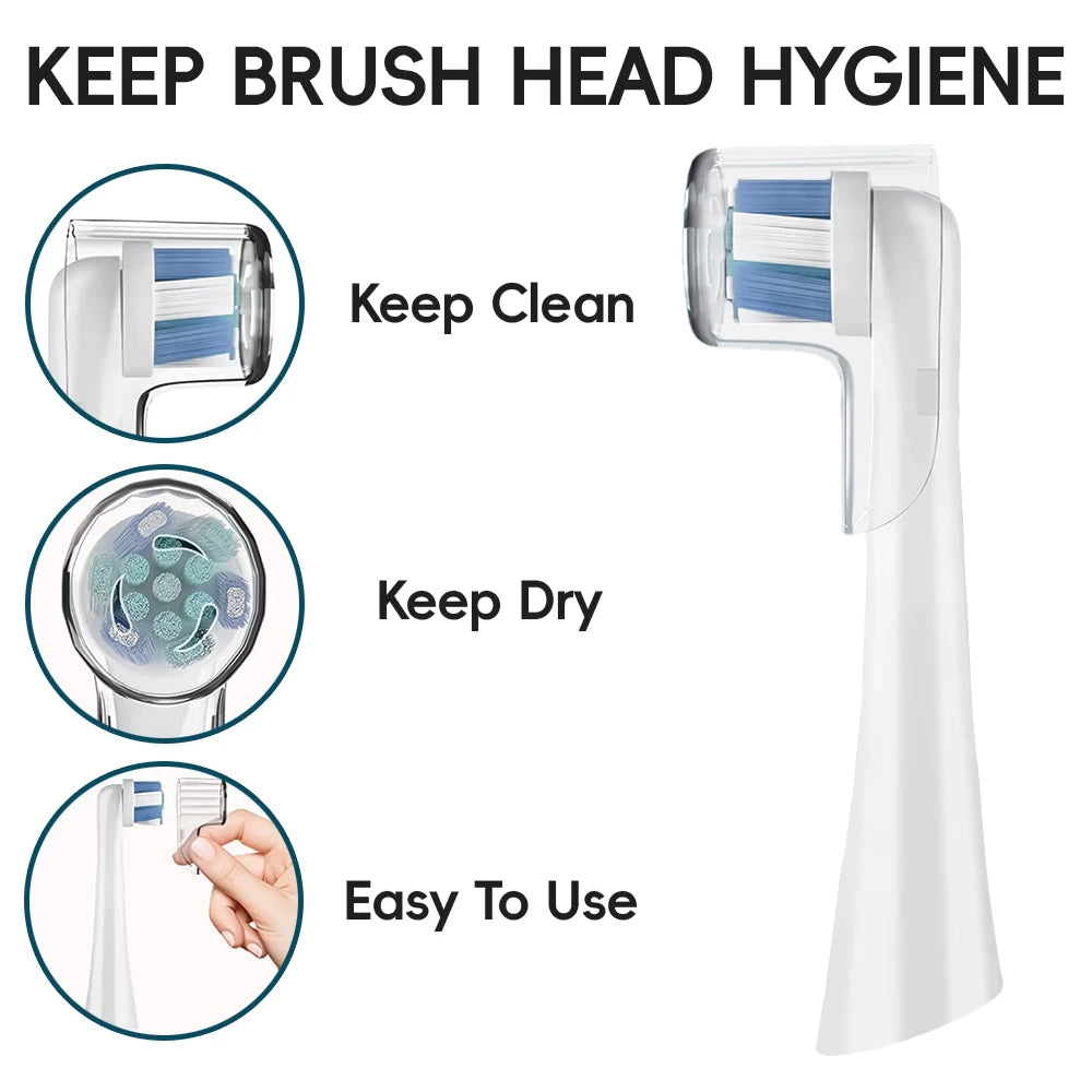 Capuchons de Protection pour Têtes Oral-B iO | Accessoires Anti-Poussière pour Brosses à Dents Électriques
