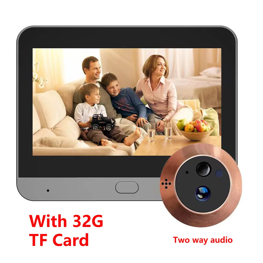 Judas Numérique Wi-Fi 3 MP | Caméra PIR, Application Tuya SmartLife et Batterie Rechargeable