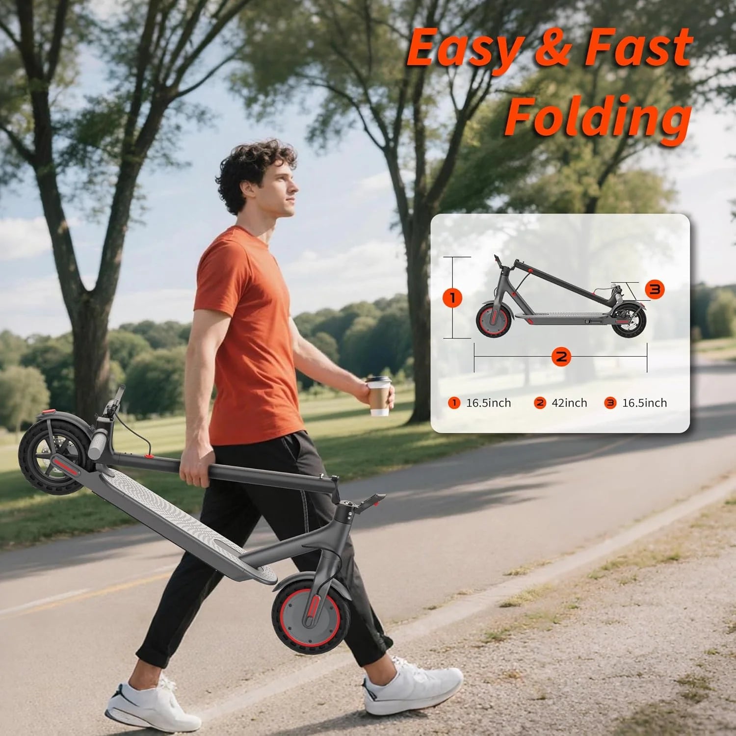 Trottinette électrique AOVOPRO ES80 350W, batterie 10,5 Ah, vitesse maximale de 30 km/h, contrôle via application intelligente, autonomie maximale de 34 km, pliable, pour adultes