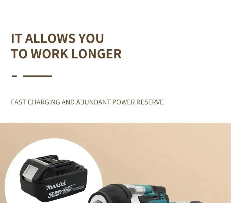 Clé à chocs électrique sans fil Makita Brushless DTW700, outil électrique compatible avec les batteries 18 V, pour la réparation automobile