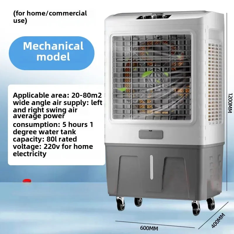 Ventilateur de refroidissement industriel pour climatiseurs de grande taille, usines, ateliers et hôtels commerciaux, système de réfrigération par évaporation.