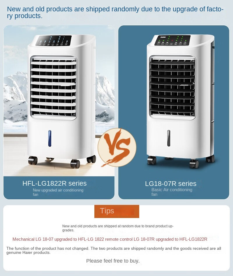 Ventilateur de climatisation Haier, ventilateur de refroidissement, humidificateur, ventilateur sans pales, climatiseur domestique, petit climatiseur