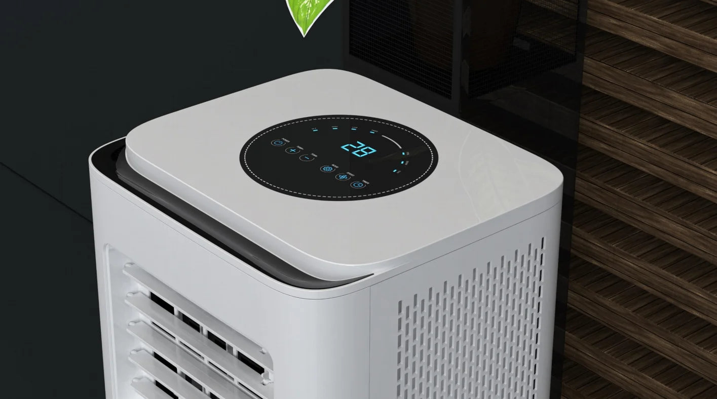 Climatiseur portable, ventilateur de refroidissement 9000 BTU, petit format, de qualité, intelligent, pour la maison.