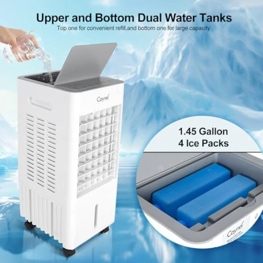 Climatiseur Mobile Silencieux | 4 Modes, 3 Vitesses, Télécommande et Minuterie 7,5 h