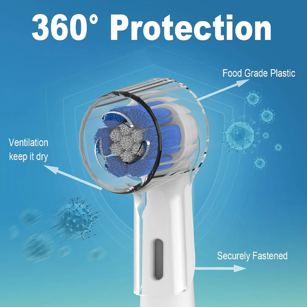 Capuchons de Protection pour Têtes Oral-B iO | Accessoires Anti-Poussière pour Brosses à Dents Électriques