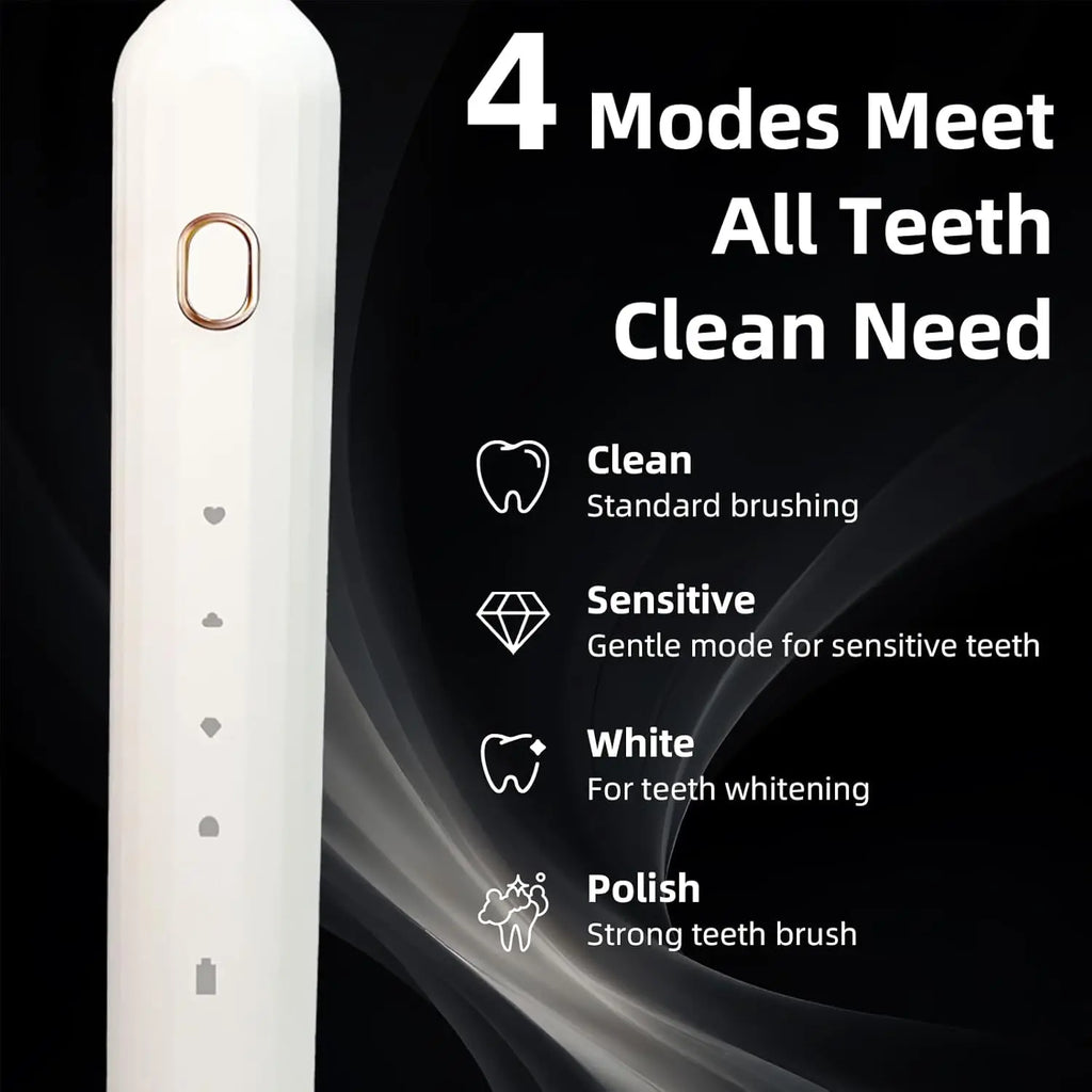 Brosse à Dents Électrique Forme U 360° | Nettoyage Automatique Ultrasonique et Blanchiment Dentaire