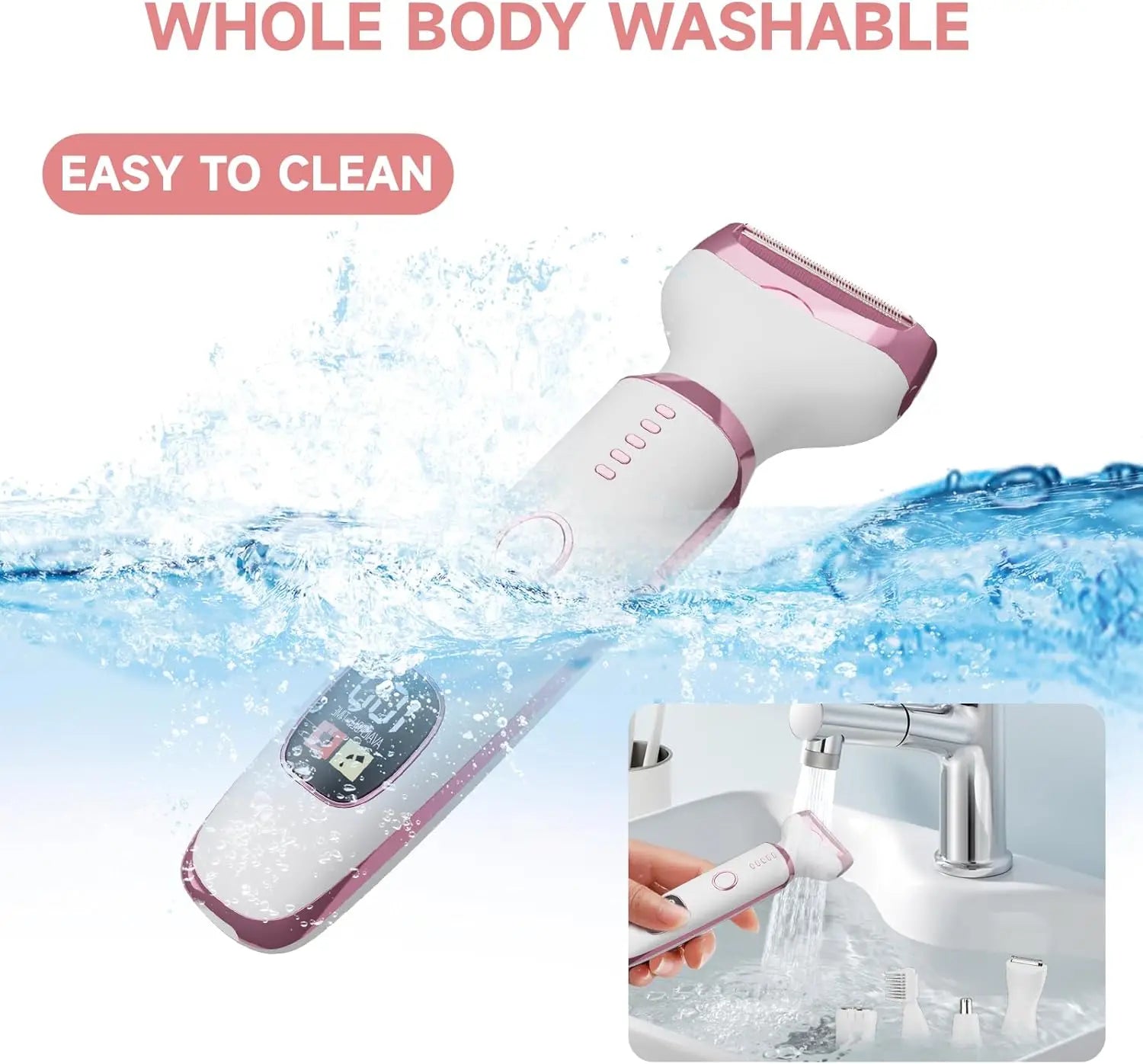 Épilateur à pince YTWO, rechargeable Type-C, sec/mouillé, corps/aisselles/maillot, CE/RoHS