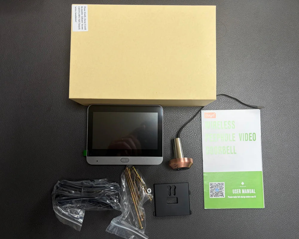 Judas Numérique Wi-Fi 3 MP | Caméra PIR, Application Tuya SmartLife et Batterie Rechargeable