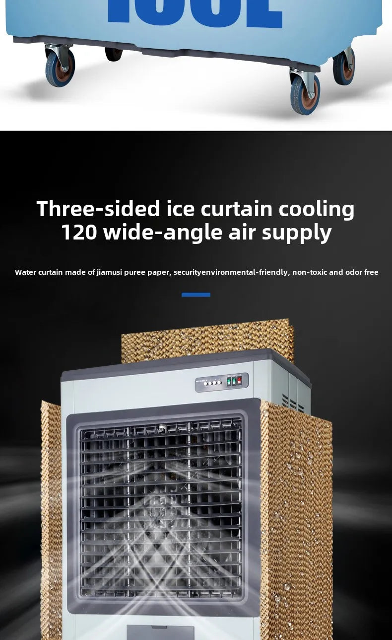 Ventilateur de refroidissement industriel pour climatiseurs de grande taille, usines, ateliers et hôtels commerciaux, système de réfrigération par évaporation.