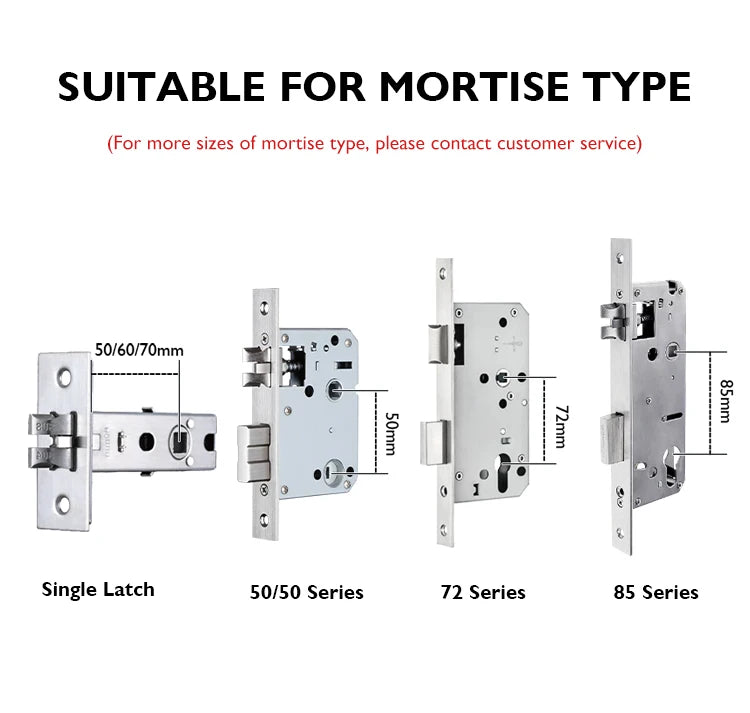 Serrure de porte intelligente Bluetooth TTLock avec application d'empreinte numérique, carte à code et écran tactile. Serrure électronique numérique de sécurité pour la maison.