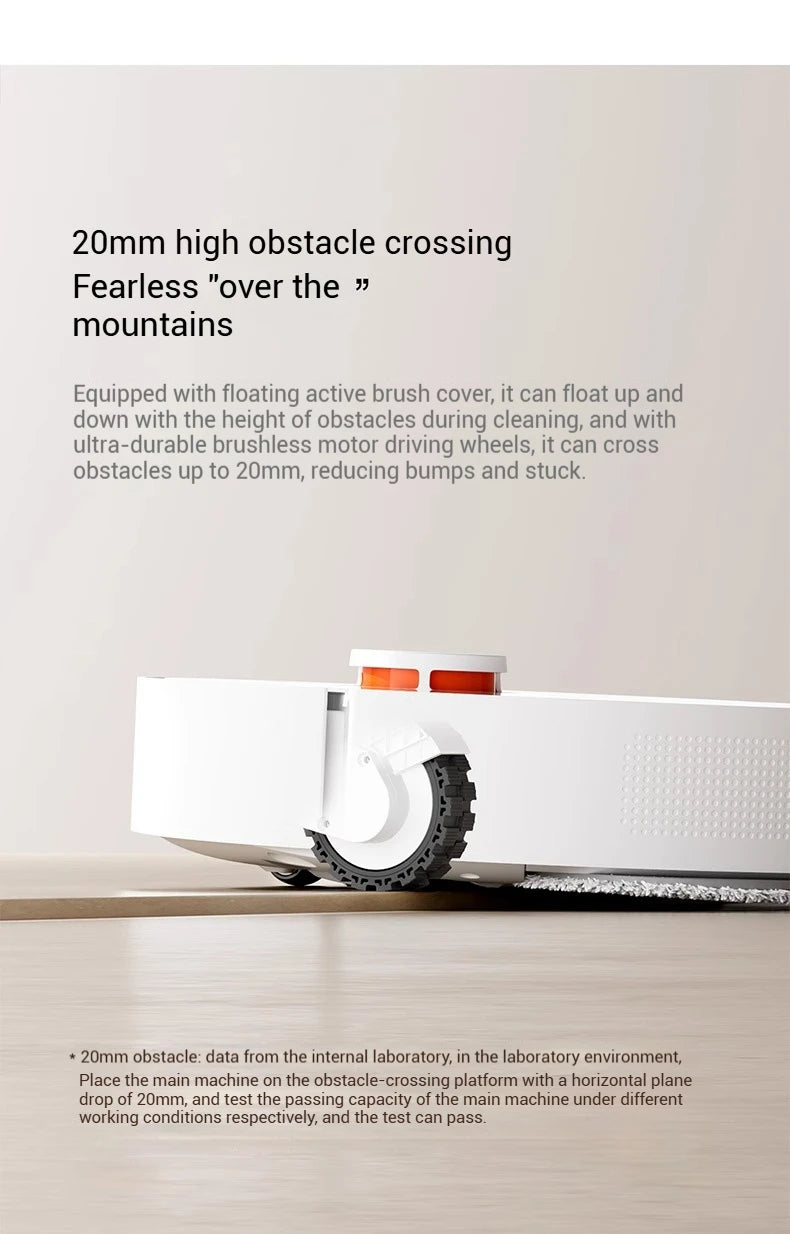Robot aspirateur XIAOMI MIJIA H40 : nettoyage intelligent de la maison, balayage rotatif haute vitesse, aspiration cyclonique 10 000 Pa, laser LDS