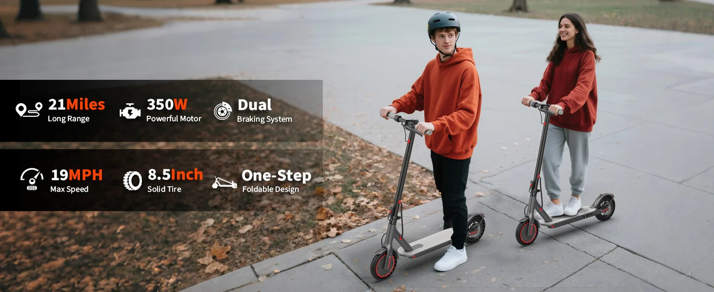 Trottinette électrique AOVOPRO ES80 350W, batterie 10,5 Ah, vitesse maximale de 30 km/h, contrôle via application intelligente, autonomie maximale de 34 km, pliable, pour adultes