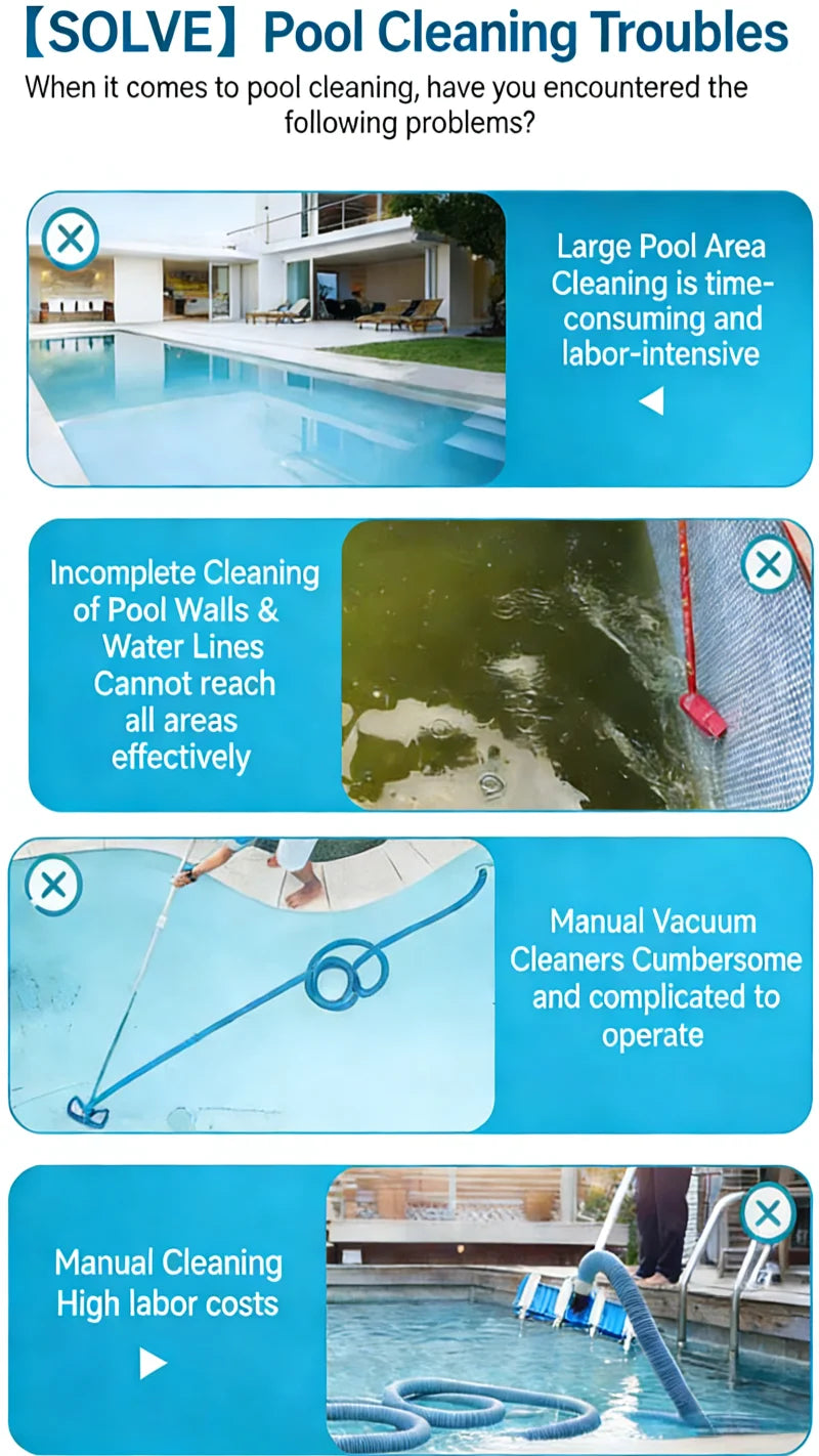 Robot nettoyeur de piscine automatique sans fil, système de filtration robotisé de haute qualité en stock dans l'UE pour piscines