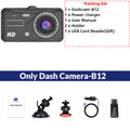 Caméra embarquée HD 1080p tactile avec vision nocturne, enregistreur vidéo pour véhicule, enregistreur de conduite avant et arrière.