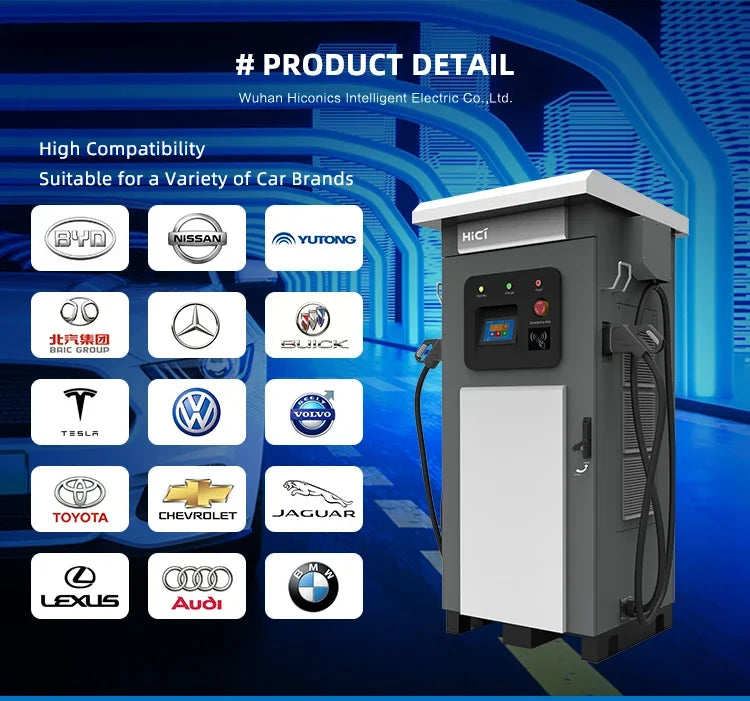 Borne de recharge intelligente HICI 7 kW/11 kW CA pour véhicules électriques, type 2, 16 A/32 A, borne de recharge pour véhicules électriques 22 kW