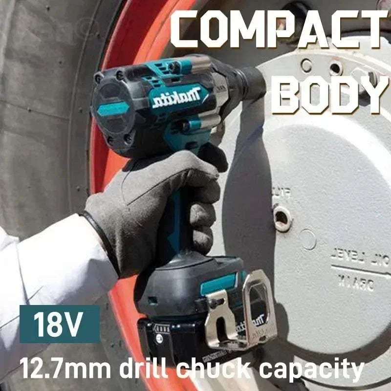 Clé à chocs électrique sans fil Makita Brushless DTW700, outil électrique compatible avec les batteries 18 V, pour la réparation automobile
