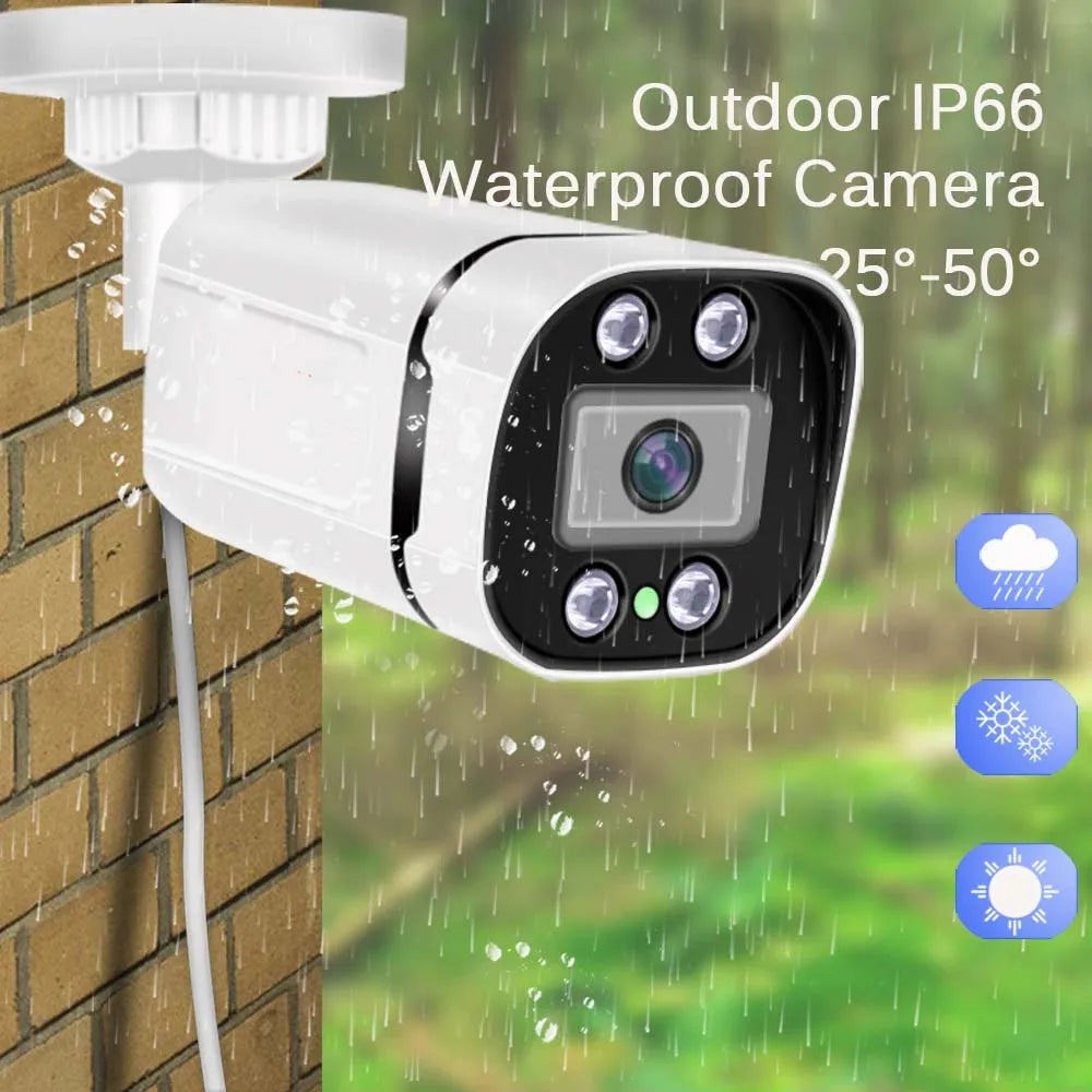 Caméra IP bullet SIMICAM 8 MP, PoE 48V, IP66, H.265, ONVIF, intérieur/extérieur