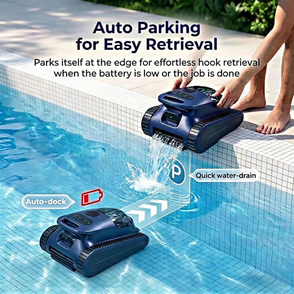 Robot aspirateur de piscine rechargeable