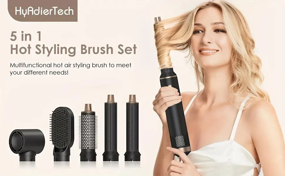 Brosse séchoir à air 5 en 1 UKLISS, brosse à air chaud pour boucler les cheveux, styler avec ionisation négative