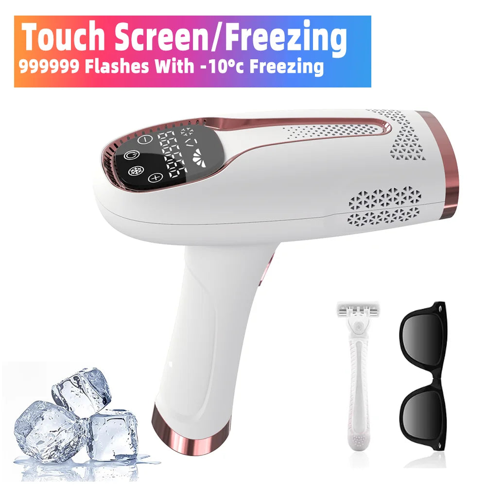 Épilateur laser IPL 999999 flashs pour femmes, usage domestique, épilation indolore, épilateur électrique pour maillot, livraison directe