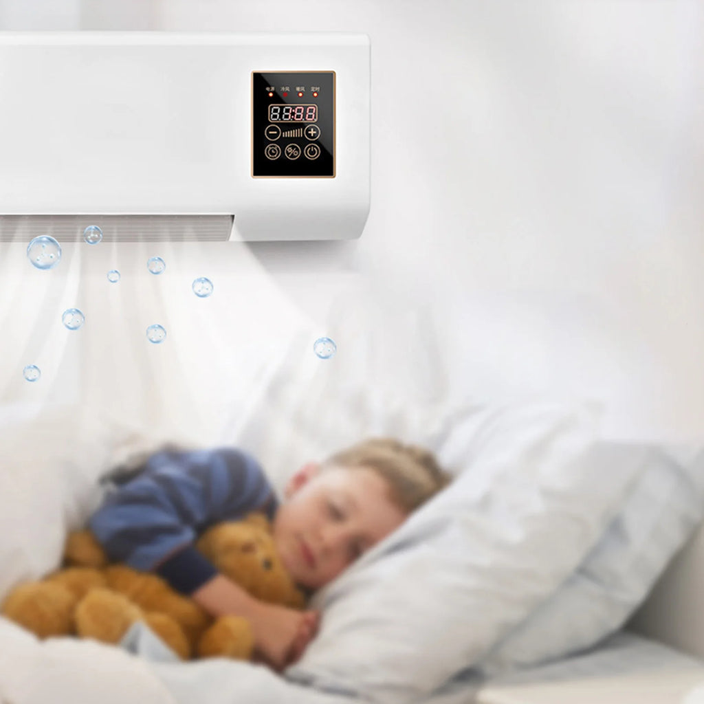 Mini climatiseurs muraux à température constante avec télécommande pour salon