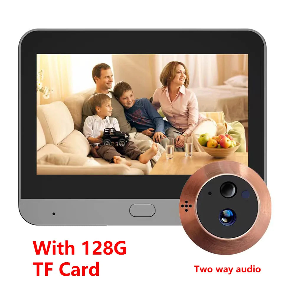 Judas Numérique Wi-Fi 3 MP | Caméra PIR, Application Tuya SmartLife et Batterie Rechargeable
