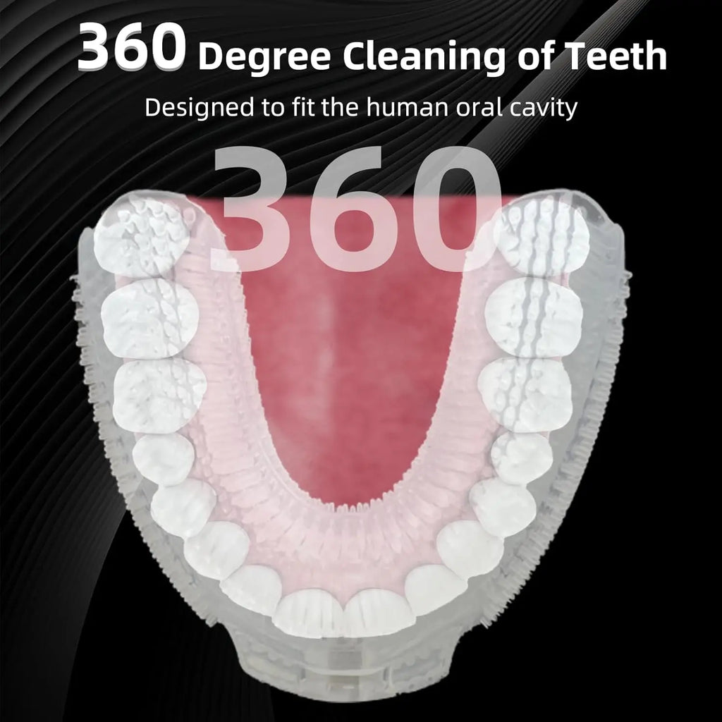 Brosse à Dents Électrique Forme U 360° | Nettoyage Automatique Ultrasonique et Blanchiment Dentaire