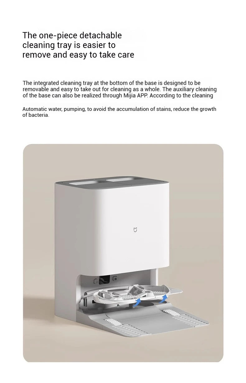 Robot aspirateur XIAOMI MIJIA H40 : nettoyage intelligent de la maison, balayage rotatif haute vitesse, aspiration cyclonique 10 000 Pa, laser LDS