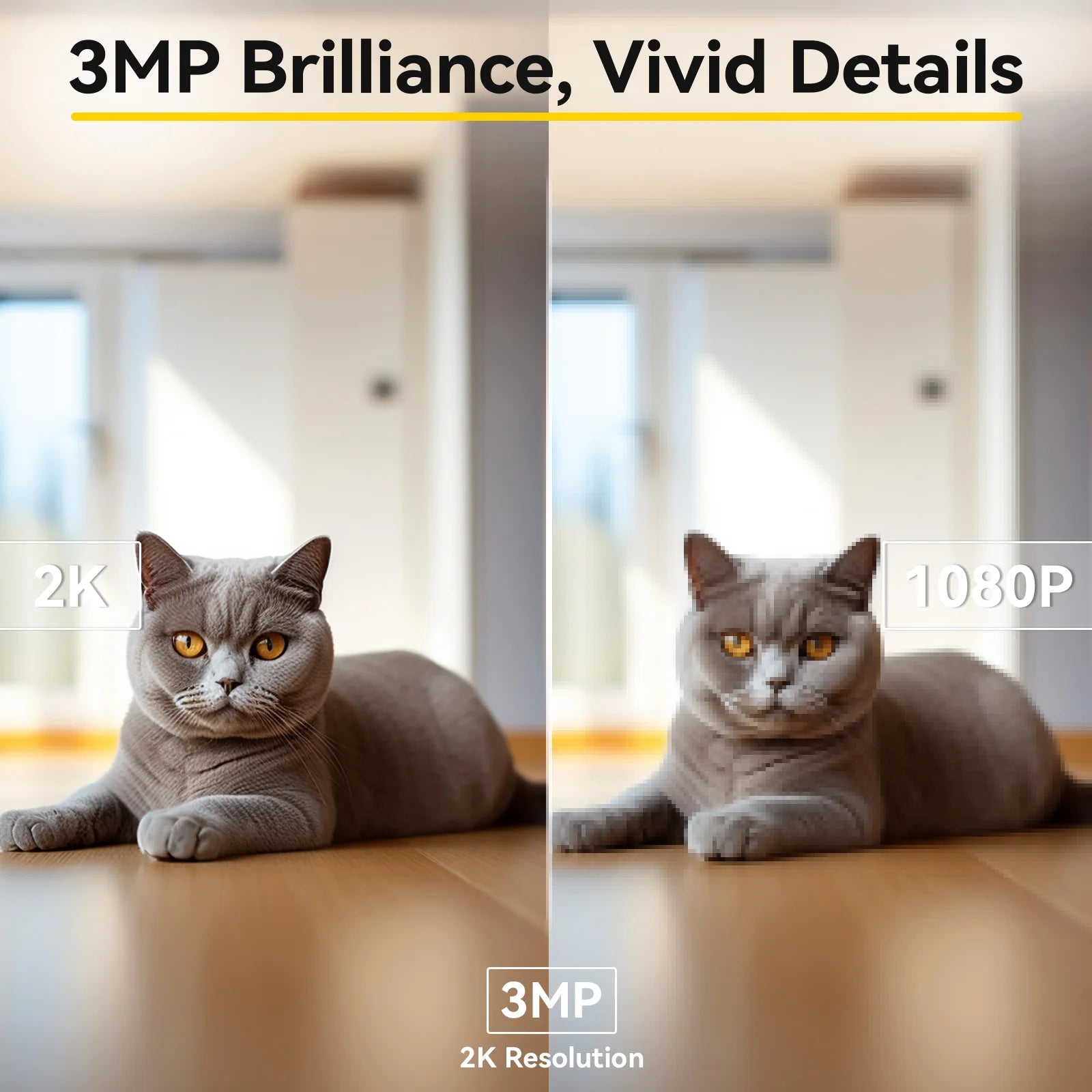 Caméra de Surveillance Boykeep 2K | Wi-Fi 5G/2,4 GHz, Vision Nocturne, Audio et Rotation 360°