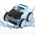 Aspirateur de piscine avec une autonomie jusqu'à 180 minutes, robot nettoyeur de piscine hors sol pour piscines enterrées jusqu'à 185 m² (2000 pi²).