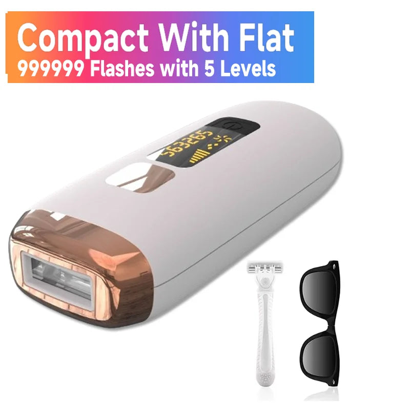 Épilateur laser IPL 999999 flashs pour femmes, usage domestique, épilation indolore, épilateur électrique pour maillot, livraison directe