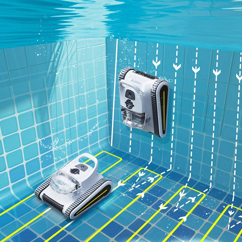 Robot nettoyeur de piscine automatique sans fil, système de filtration robotisé de haute qualité en stock dans l'UE pour piscines