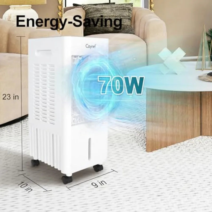 Climatiseur Mobile Silencieux | 4 Modes, 3 Vitesses, Télécommande et Minuterie 7,5 h