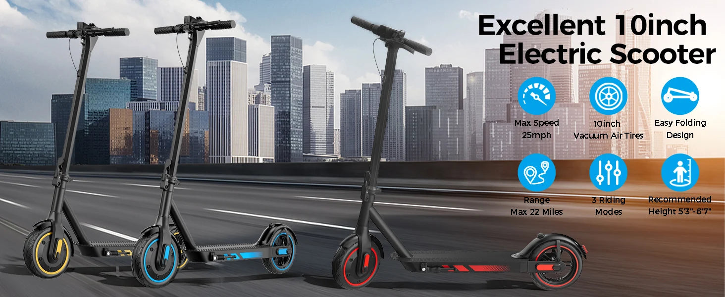 Trottinette électrique HiQiS V10 pliable, batterie 36 V 10,5 Ah, vitesse 40 km/h, autonomie 40-60 km