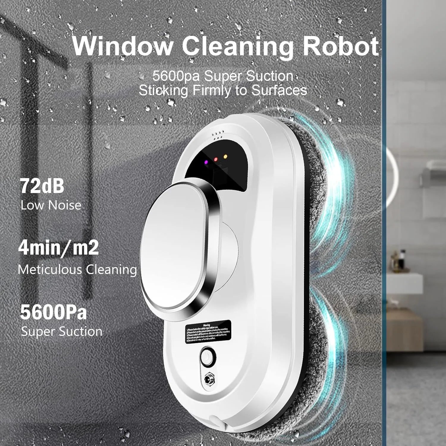 Robot nettoyeur de vitres intelligent, aspirateur robot, nettoyeur de vitres électrique, télécommande pour la maison