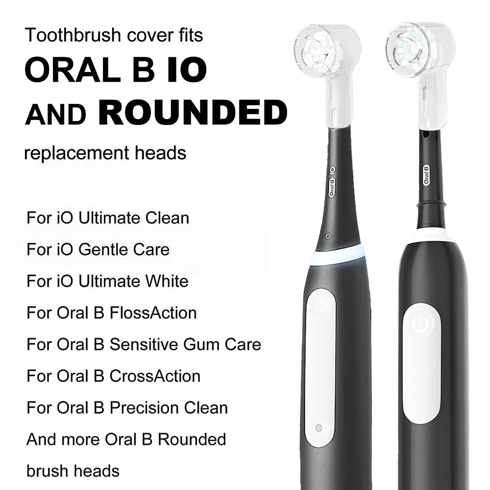 Capuchons de Protection pour Têtes Oral-B iO | Accessoires Anti-Poussière pour Brosses à Dents Électriques