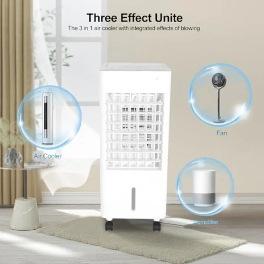 Climatiseur Mobile Silencieux | 4 Modes, 3 Vitesses, Télécommande et Minuterie 7,5 h