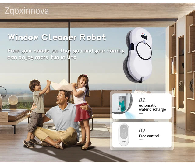 Robot lave-vitres UPS, aspirateur, lave-vitres, robot à plâtre, robot de nettoyage intelligent, balais électriques