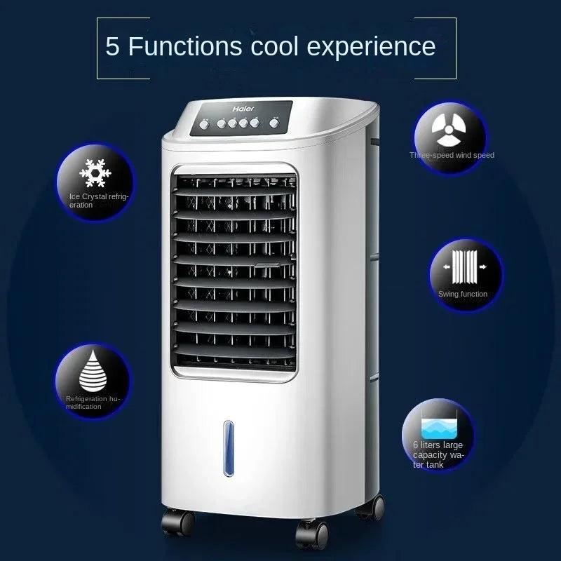 Ventilateur de climatisation Haier, ventilateur de refroidissement, humidificateur, ventilateur sans pales, climatiseur domestique, petit climatiseur