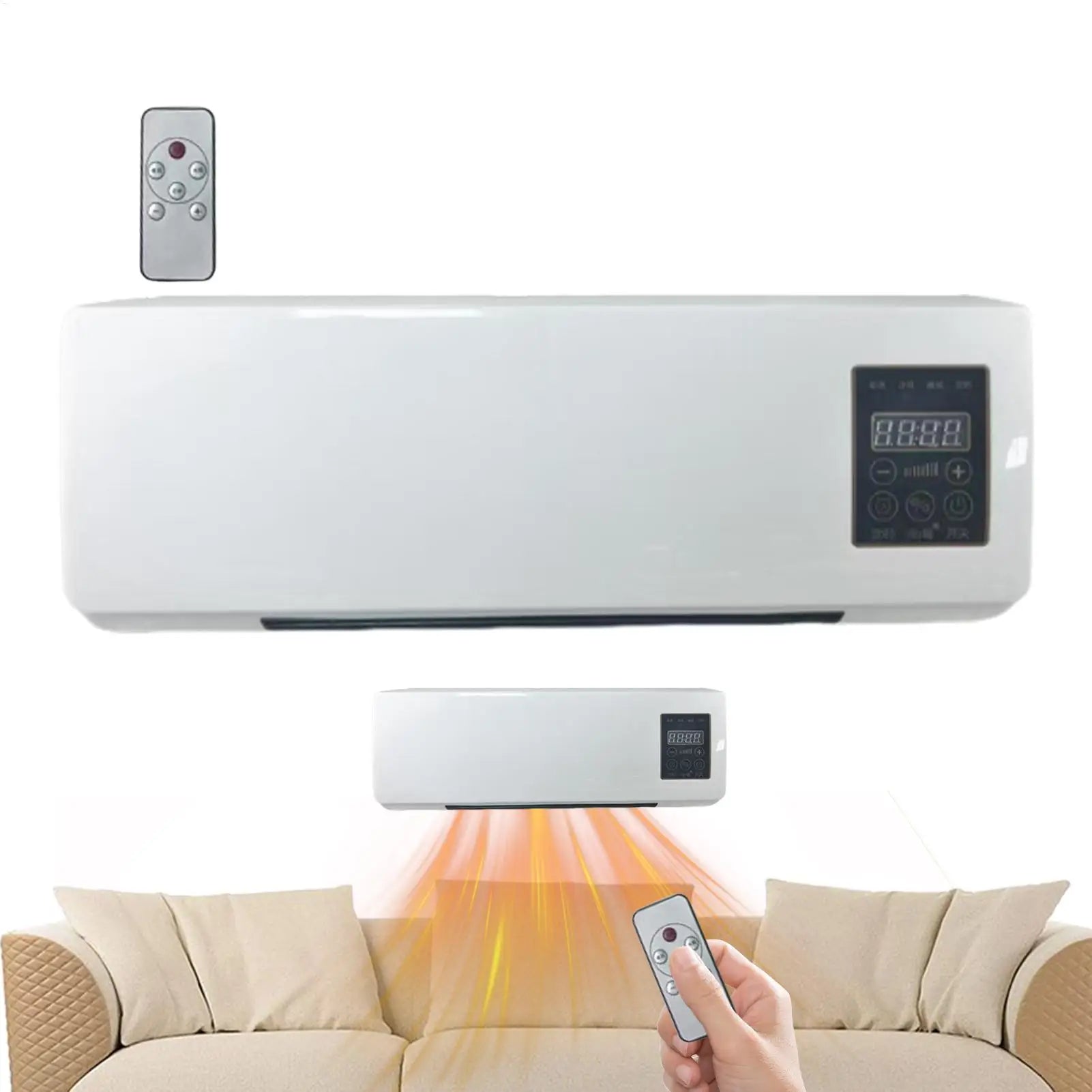 Ventilateur de climatisation portable blanc, certifié DEEE