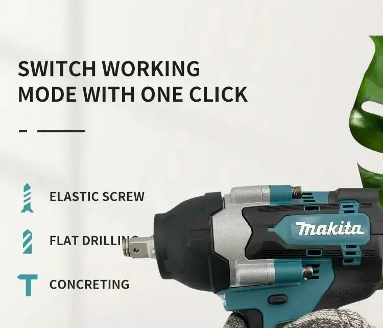 Clé à chocs électrique sans fil Makita Brushless DTW700, outil électrique compatible avec les batteries 18 V, pour la réparation automobile