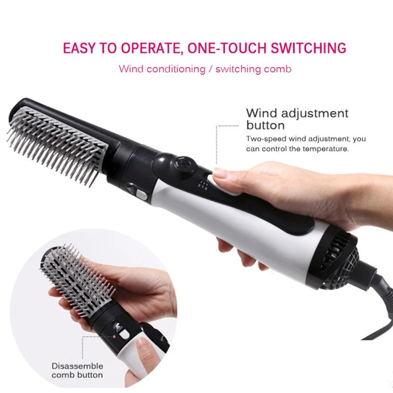 Sèche-cheveux et brosse volumisante 3 en 1, 3 vitesses, 1000 W