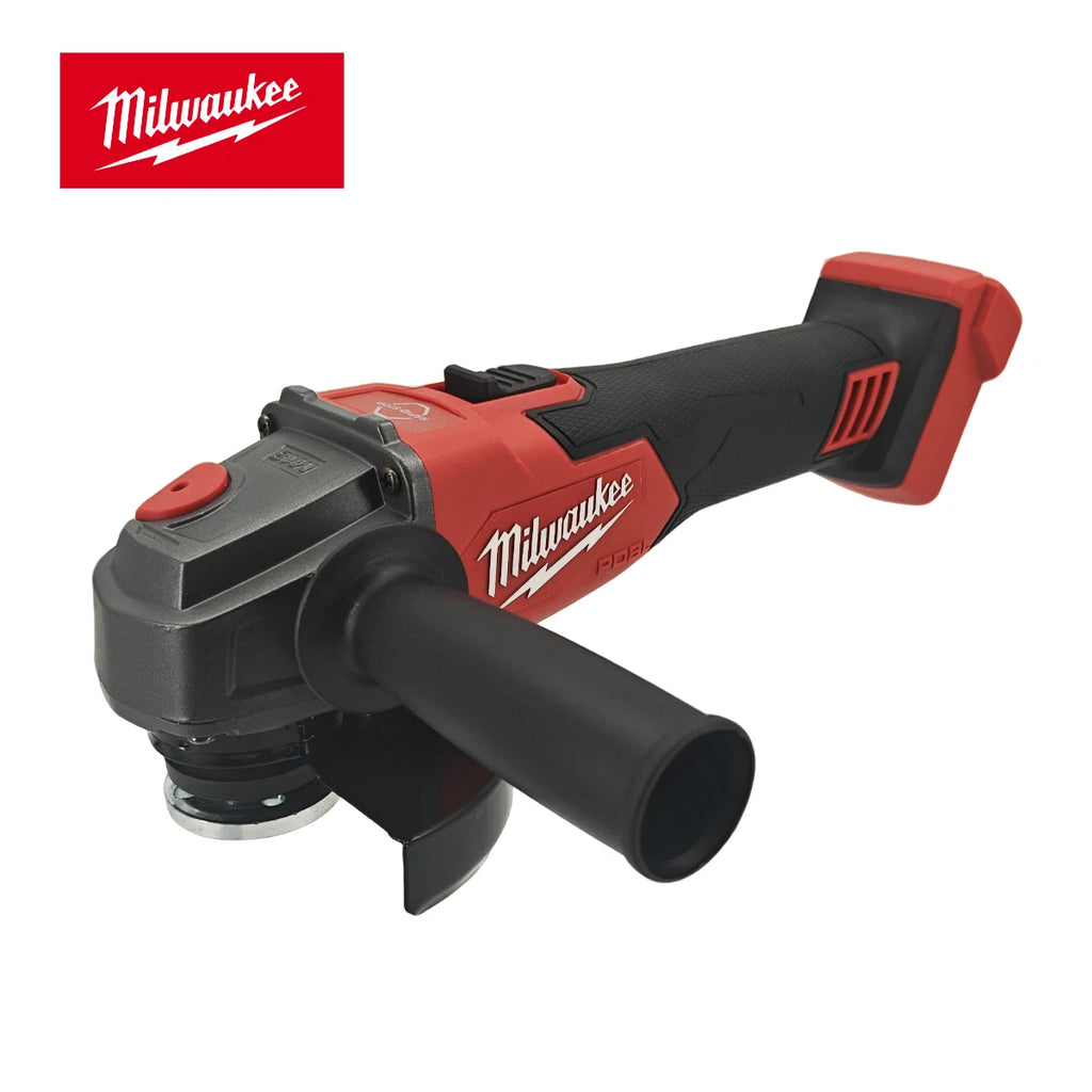 Meuleuse d'angle sans fil Milwaukee M18 de 125 mm avec interrupteur à palette sans verrouillage pour le polissage et la découpe
