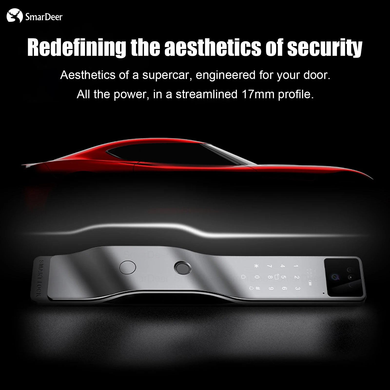 Serrure de porte intelligente Tuya avec reconnaissance faciale 3D, interphone vocal, vidéosurveillance, serrure électronique antivol pour la maison